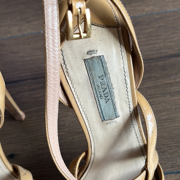 Prada Patent Leather platform Strappy Heels Sandals - Picture 4 of 9